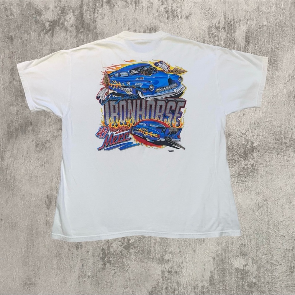 Vintage 90s single stitch racing pro mod Hotrod t shirt sz xxl